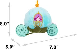 Buckle-Down Disney Cinderella Pumpkin Carriage Light Blue Squeaky Plush Dog Toy, Blue slide 2 of 3