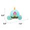Show in main carousel: Buckle-Down Disney Cinderella Pumpkin Carriage Light Blue Squeaky Plush Dog Toy, Blue slide 4 of 4