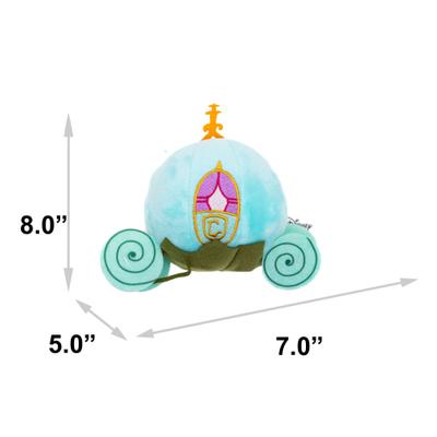 Show full view: Buckle-Down Disney Cinderella Pumpkin Carriage Light Blue Squeaky Plush Dog Toy, Blue slide 4 of 4