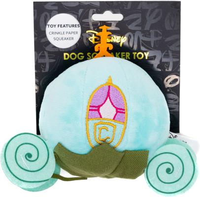 Show full view: Buckle-Down Disney Cinderella Pumpkin Carriage Light Blue Squeaky Plush Dog Toy, Blue slide 3 of 4