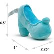 Show in main carousel: Buckle-Down Disney Cinderella Slipper Squeaky Plush Dog Toy, Light Blue slide 5 of 5