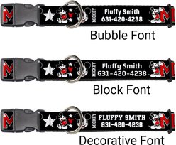 Buckle-Down Disney Classic Mickey Mouse 1928 Collage Polyester Personalized Dog Collar, Medium slide 2 of 7