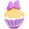 Show in main carousel: Buckle-Down Disney Daisy Duck Script Cupcake with Pink Bow Squeaky Plush Dog Toy, Purple slide 4 of 5