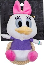 Buckle-Down Disney Disney Daisy Duck Chibi Sitting with Rope Squeaky Plush Dog Toy, Pink slide 2 of 5