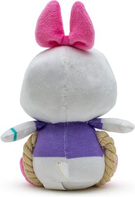 Show full view: Buckle-Down Disney Disney Daisy Duck Chibi Sitting with Rope Squeaky Plush Dog Toy, Pink slide 4 of 6