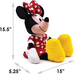 Buckle-Down Disney Disney Minnie Mouse Smiling Sitting Squeaky Plush Dog Toy, Black slide 2 of 5