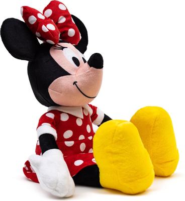 Show full view: Buckle-Down Disney Disney Minnie Mouse Smiling Sitting Squeaky Plush Dog Toy, Black slide 3 of 6