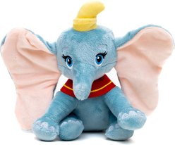 Buckle-Down Disney Dumbo Sitting Squeaky Plush Dog Toy, Grey