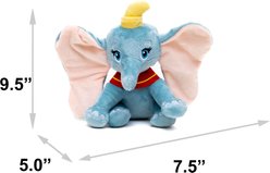 Buckle-Down Disney Dumbo Sitting Squeaky Plush Dog Toy, Grey slide 2 of 4