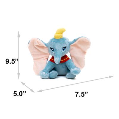 Show full view: Buckle-Down Disney Dumbo Sitting Squeaky Plush Dog Toy, Grey slide 4 of 4