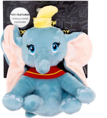 Show full view: Buckle-Down Disney Dumbo Sitting Squeaky Plush Dog Toy, Grey slide 3 of 4