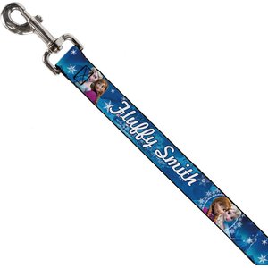 Buckle-Down Disney Frozen Anna & Elsa Poses & Castle & Mountains Polyester Personalized Dog Collar