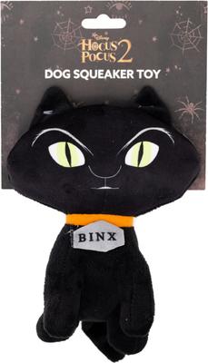 Show full view: Buckle-Down Disney Hocus Pocus Binx Cat Sitting Squeaky Plush Dog Toy, Black slide 4 of 4