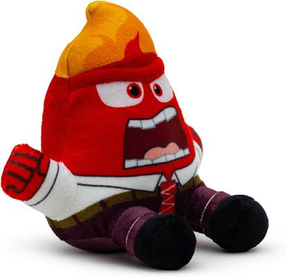 Show full view: Buckle-Down Disney Inside Out Anger Sitting Squeaky Plush Dog Toy, Red slide 2 of 5
