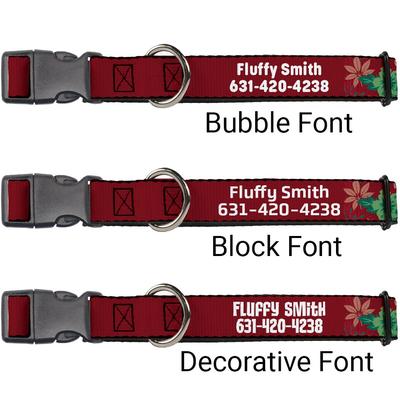 Show full view: Buckle-Down Disney Lilo & Stitch Expressions Tropical Flora Personalized Dog Collar, Small slide 2 of 8