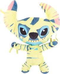 Buckle-Down Disney Lilo & Stitch Halloween Mummy Stitch Squeaky Plush Dog Toy, Yellow