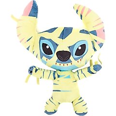 Buckle-Down Disney Lilo & Stitch Halloween Mummy Stitch Squeaky Plush Dog Toy, Yellow