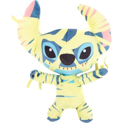 Buckle-Down Buckle-Down Disney Lilo & Stitch Halloween Mummy Stitch Squeaky Plush Dog Toy, Yellow