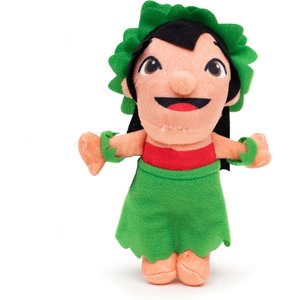 Buckle-Down Disney Lilo & Stitch Lilo Hula Dance Squeaky Plush Dog Toy, Beige