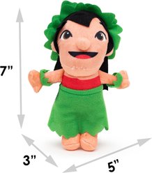 Buckle-Down Disney Lilo & Stitch Lilo Hula Dance Squeaky Plush Dog Toy, Beige slide 2 of 4