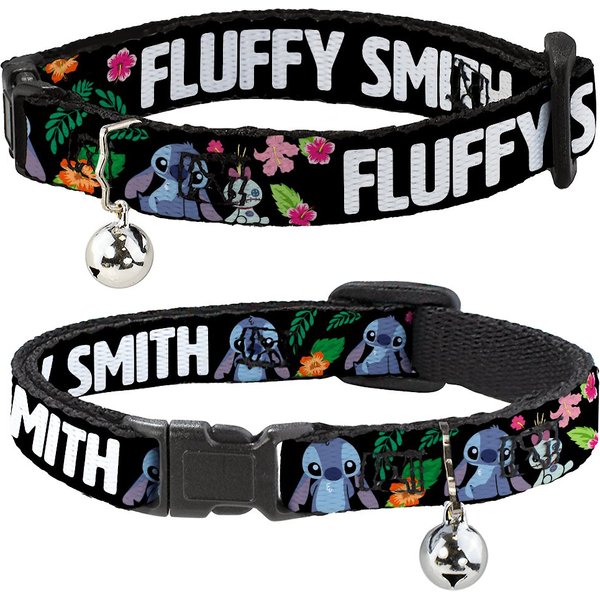 Buckle-Down Disney Lilo & Stitch Ohana Means Family Personalized Breakaway Cat Collar with Bell