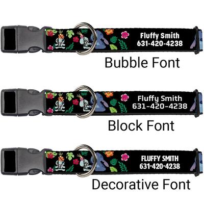 Show full view: Buckle-Down Disney Lilo & Stitch Ohana Means Family Personalized Dog Collar, Large slide 2 of 7
