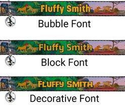 Buckle-Down Disney Lion King Simba & Nala Growing Up Scenes Personalized Breakaway Cat Collar with Bell slide 2 of 2