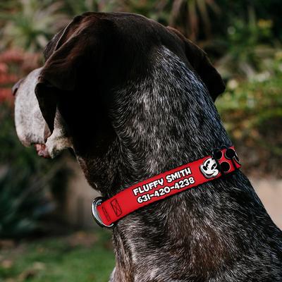 Show full view: Buckle-Down Disney Mickey Mouse Expressions Personalized Dog Collar, Large slide 4 of 9