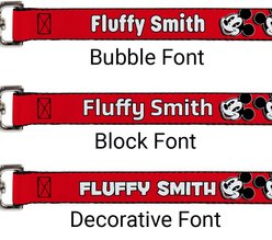 Buckle-Down Disney Mickey Mouse Expressions Personalized Dog Leash slide 2 of 2