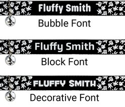 Buckle-Down Disney Mickey Mouse Hand Gestures Personalized Breakaway Cat Collar with Bell slide 2 of 2