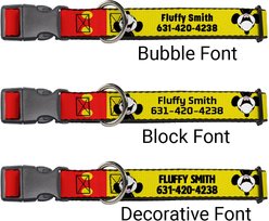 Buckle-Down Disney Mickey Smiling Up Pose Personalized Dog Collar, Large slide 2 of 7