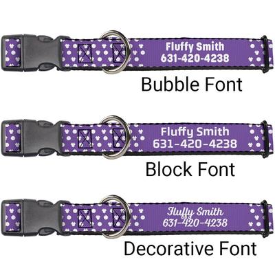 Show full view: Buckle-Down Disney Minnie Mouse Ears Personalized Dog Collar, Large slide 3 of 9