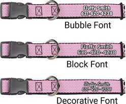 Buckle-Down Disney Minnie Mouse Expressions Polka Dot Personalized Dog Collar, Large slide 2 of 7