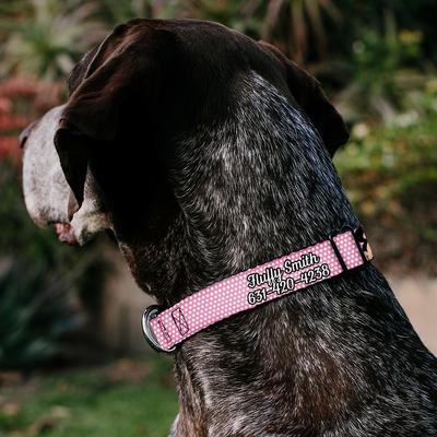 Show full view: Buckle-Down Disney Minnie Mouse Expressions Polka Dot Personalized Dog Collar, Small slide 3 of 8
