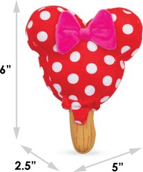 Buckle-Down Disney Minnie Mouse Ice Cream Squeaky Plush Dog Toy, Red slide 2 of 4