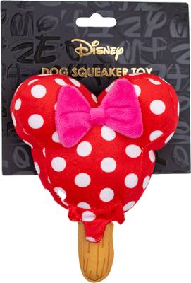 Show full view: Buckle-Down Disney Minnie Mouse Ice Cream Squeaky Plush Dog Toy, Red slide 3 of 4