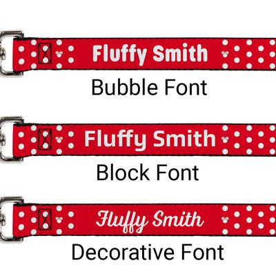 Show full view: Buckle-Down Disney Minnie Mouse Personalized Dog Leash slide 2 of 2
