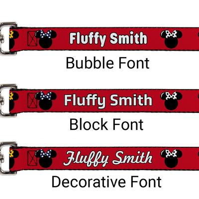 Show full view: Buckle-Down Disney Minnie Mouse Silhouette Personalized Dog Leash slide 2 of 2