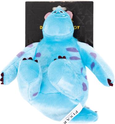 Show full view: Buckle-Down Disney Monsters Inc. Furry Sulley Sitting Squeaky Plush Dog Toy, Blue slide 4 of 4