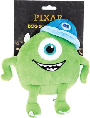 Show full view: Buckle-Down Disney Monsters Inc. Mike Sitting Squeaky Plush Dog Toy, Green slide 4 of 4