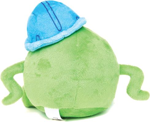 Show full view: Buckle-Down Disney Monsters Inc. Mike Sitting Squeaky Plush Dog Toy, Green slide 3 of 4