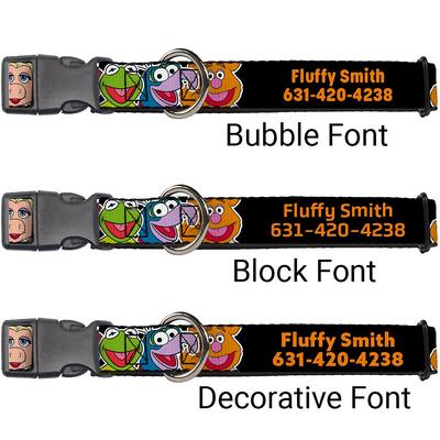 Show full view: Buckle-Down Disney Muppets Faces Close-Up Personalized Dog Collar, Medium slide 2 of 8