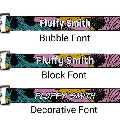 Show full view: Buckle-Down Disney Nightmare Before Christmas Sally Dress Patchwork Personalized Dog Leash slide 2 of 2