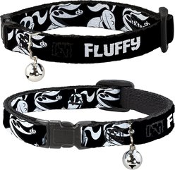 Buckle-Down Disney Nightmare Before Christmas Zero Expressions Personalized Breakaway Cat Collar with Bell slide 1 of 2