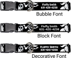 Buckle-Down Disney Nightmare Before Christmas Zero Expressions Polyester Personalized Dog Collar, Medium slide 2 of 7