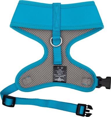 Show full view: Buckle-Down Disney Pet Lilo & Stitch Smiling Stitch Face Close Up Plastic Buckle Polyester Dog Harness, Blue, Medium: 17 to 21-in chest slide 2 of 5