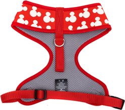 Buckle-Down Disney Pet Mickey Mouse Ears Icon Scattered Plastic Buckle Polyester Dog Harness, Red White, X-Large: 20 to 31-in chest slide 2 of 3
