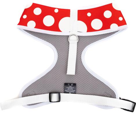 Show full view: Buckle-Down Disney Pet Minnie Mouse Face & Polka Dots Plastic Buckle Polyester Dog Harness, Red White, X-Large: 20 to 31-in chest slide 2 of 3