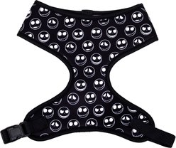 Buckle-Down Disney Pet Nightmare Before Christmas Jack Expressions Plastic Buckle Polyester Dog Harness, Black White, Medium: 17 to 21-in chest