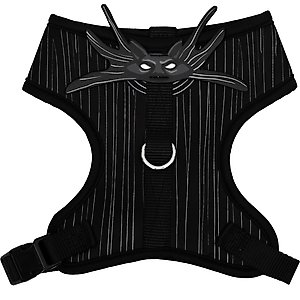 Buckle-Down Disney Pet Nightmare Before Christmas Jack Skellington Suit Plastic Buckle Polyester Dog Harness, Black White, X-Large: 20 to 31-in chest